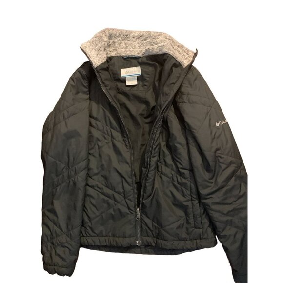 Columbia Black Full Zip Quilted Jacket  Size XSmall - Picture 1 of 5